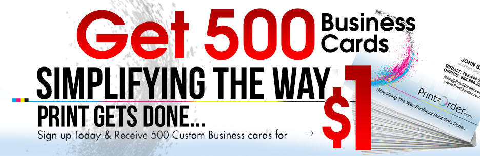 Get 500 Business Cards for $1